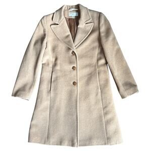Larry Levine Camel Hair Wool Coat - Size 10 (S-M)